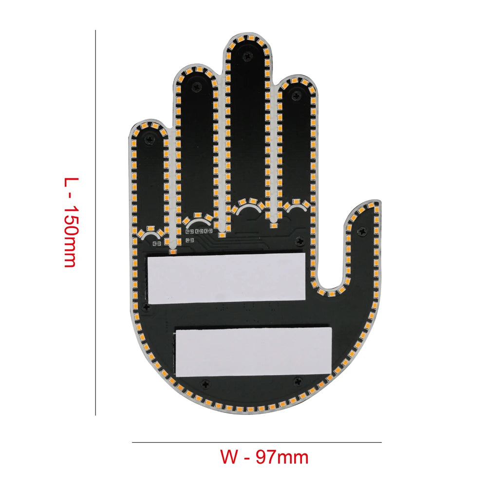 Clakzi – Main LED gestuelle pour voiture avec télécommande
